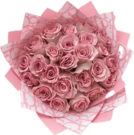 Blush dusty pink rose bouquet, pink roses Orlando